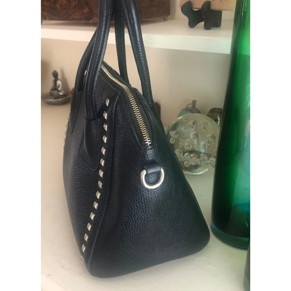 VALENTINO by Mario Valentino Minimi Studded Leather Bag Satchel - Picture 5 of 15